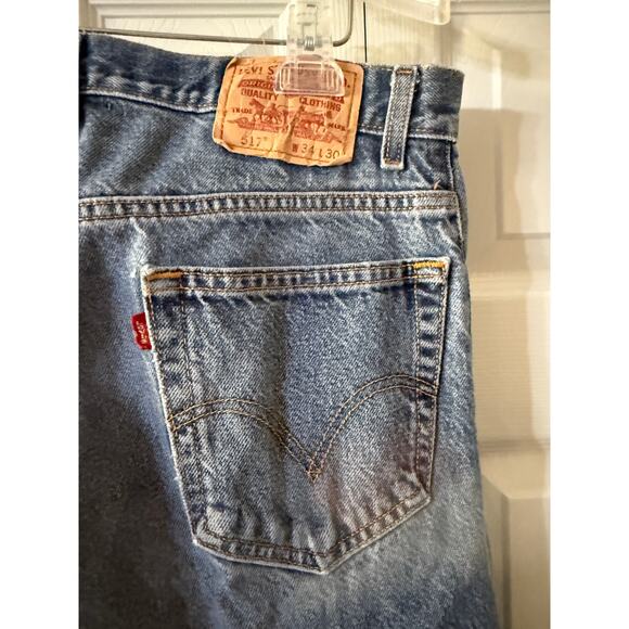 Levi's 517 Size 34x30 Faded Blue Jeans - Picture 6 of 7
